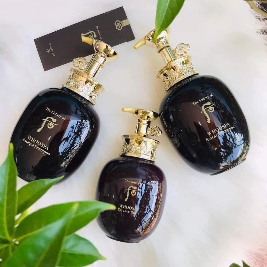 Set Dầu Gội Xả Đông Y WHOOSPA Cao Cấp Hàn Quốc 3 chai