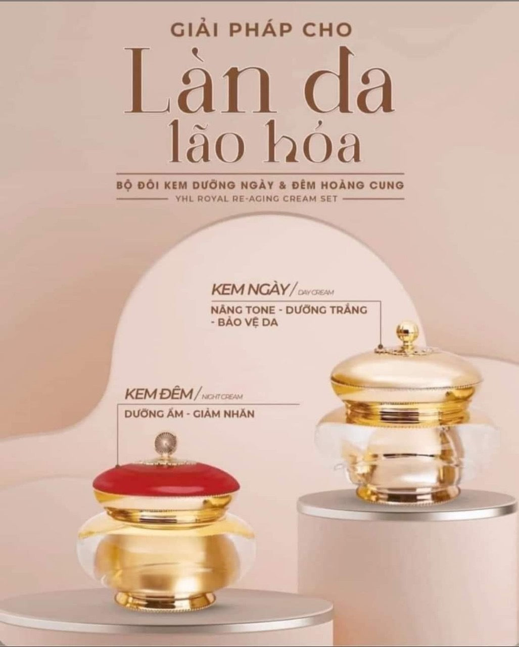Set Dưỡng Trắng Da Và Chống Nhăn Cao Cấp Hoàng Cung Re:ofe Jasaeng Elasticity-improving Cream Hàn Quốc