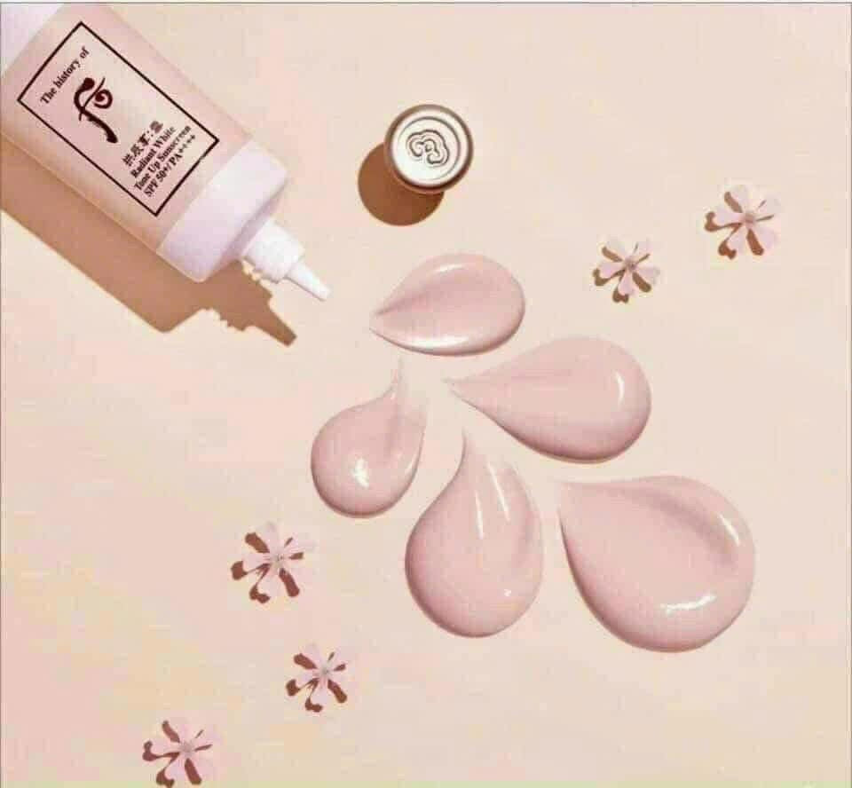 Set Kem chống nắng Whoo Radiant White Tone Up Sunscreen Spf50+/pa++++