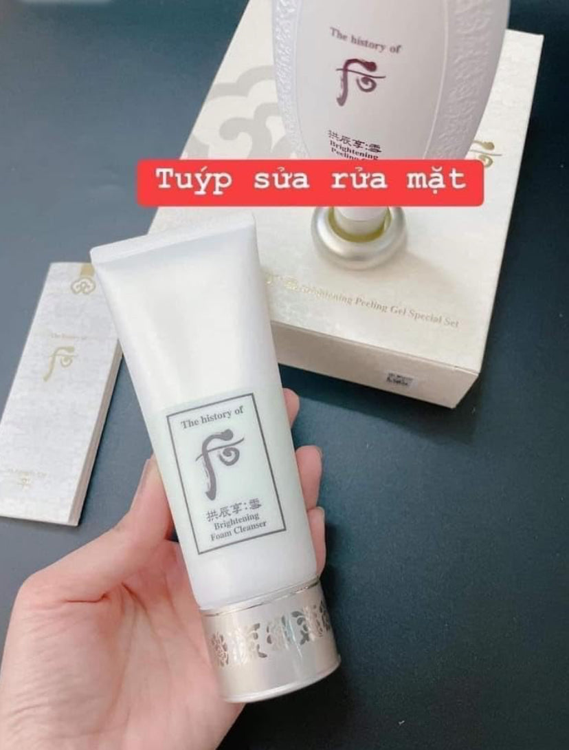 Set Tẩy tế bào chết Whoo Gongjinhyang Seol Brightening Peeling Gel 109ml