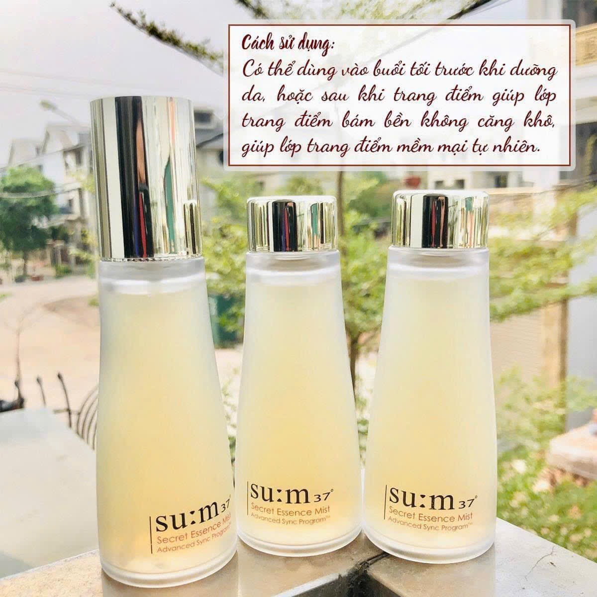 Sét Xịt Khoáng Nước Thần SUM;37 SECRET ESSENCE MIST 3 Chai 180ml