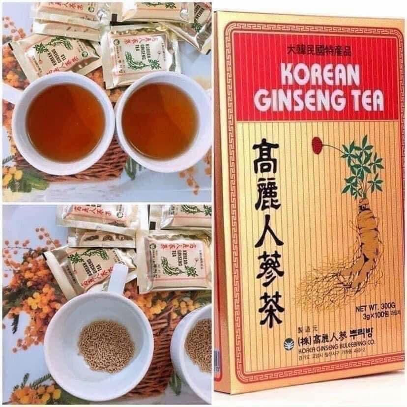 Trà sâm hàn quốc Korean Ginseng Tea Hàn Quốc hộp 100 gói