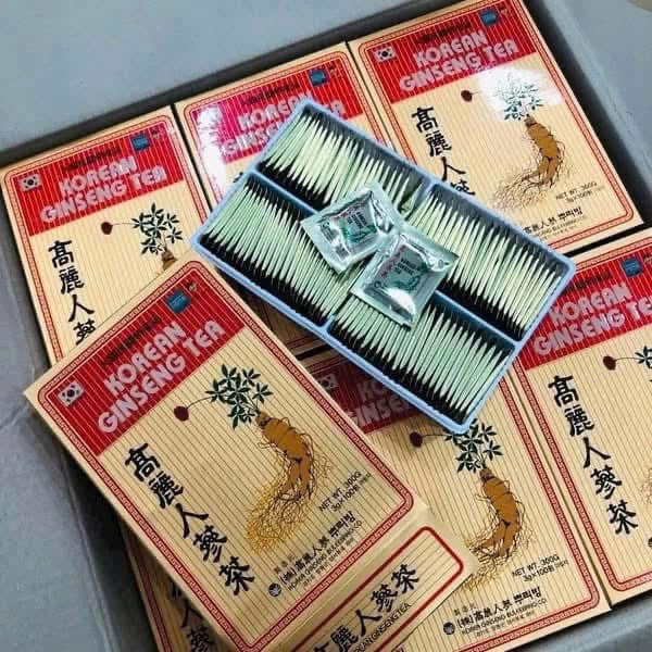 Trà sâm hàn quốc Korean Ginseng Tea Hàn Quốc hộp 100 gói