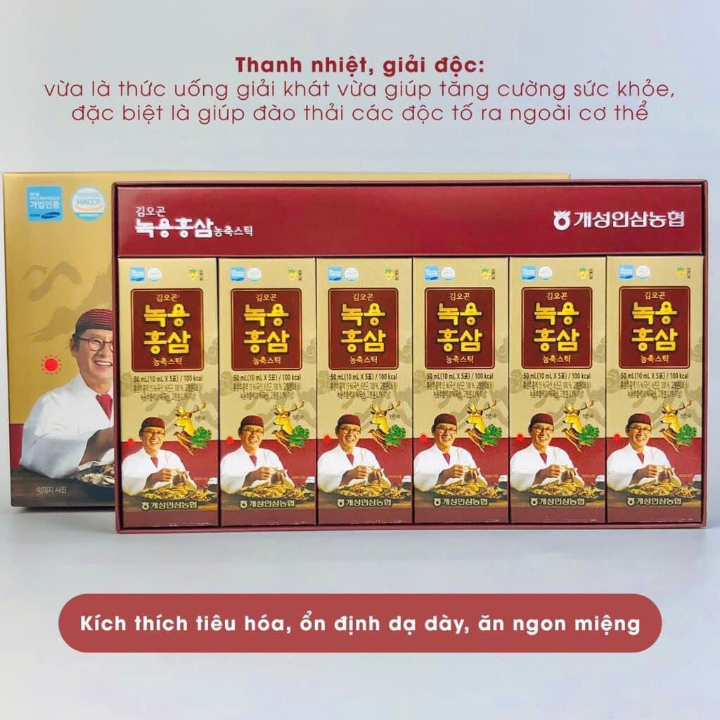 Tinh chất hồng sâm đỏ nhung hươu dược sỹ Kim Oh-Gon 
30 Gói