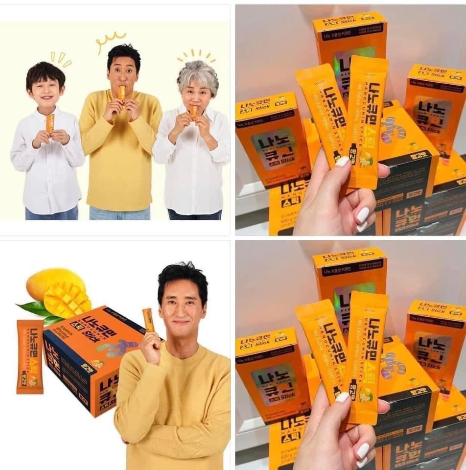 Thạch Nghệ Nano Chuẩn Nội Địa HÀN QUỐC Premium Cumin Stick  30 Gói