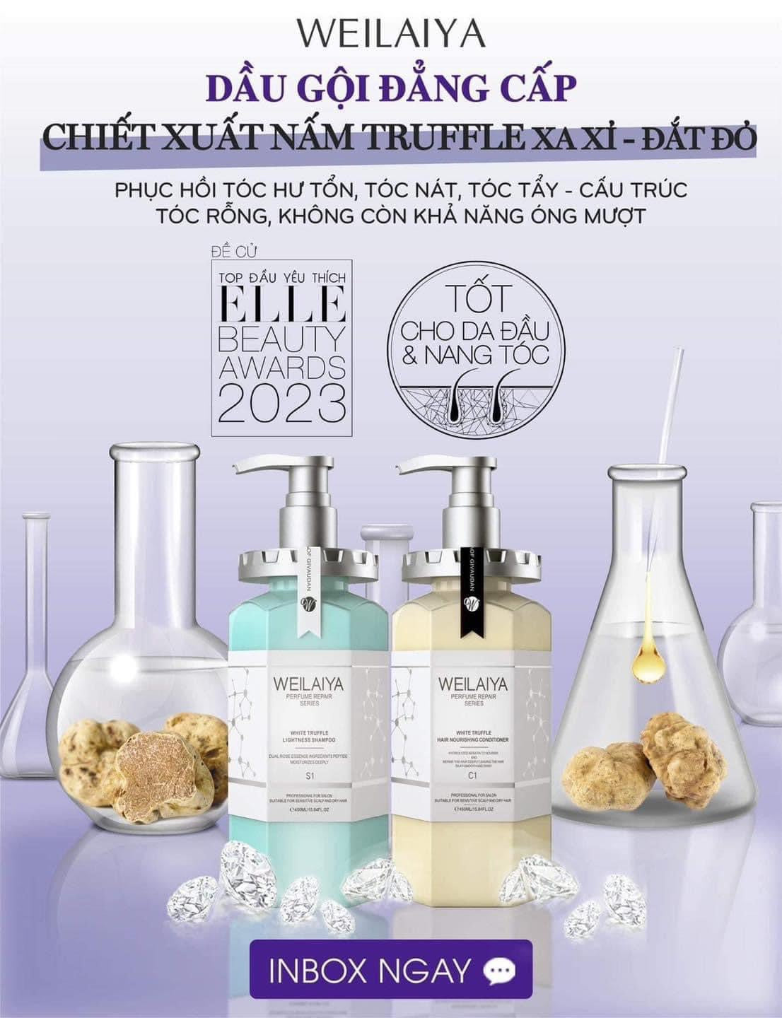 Weilaiya White Truffle Shampoo Conditioner (Gội Xả Nấm Đa Tầng)