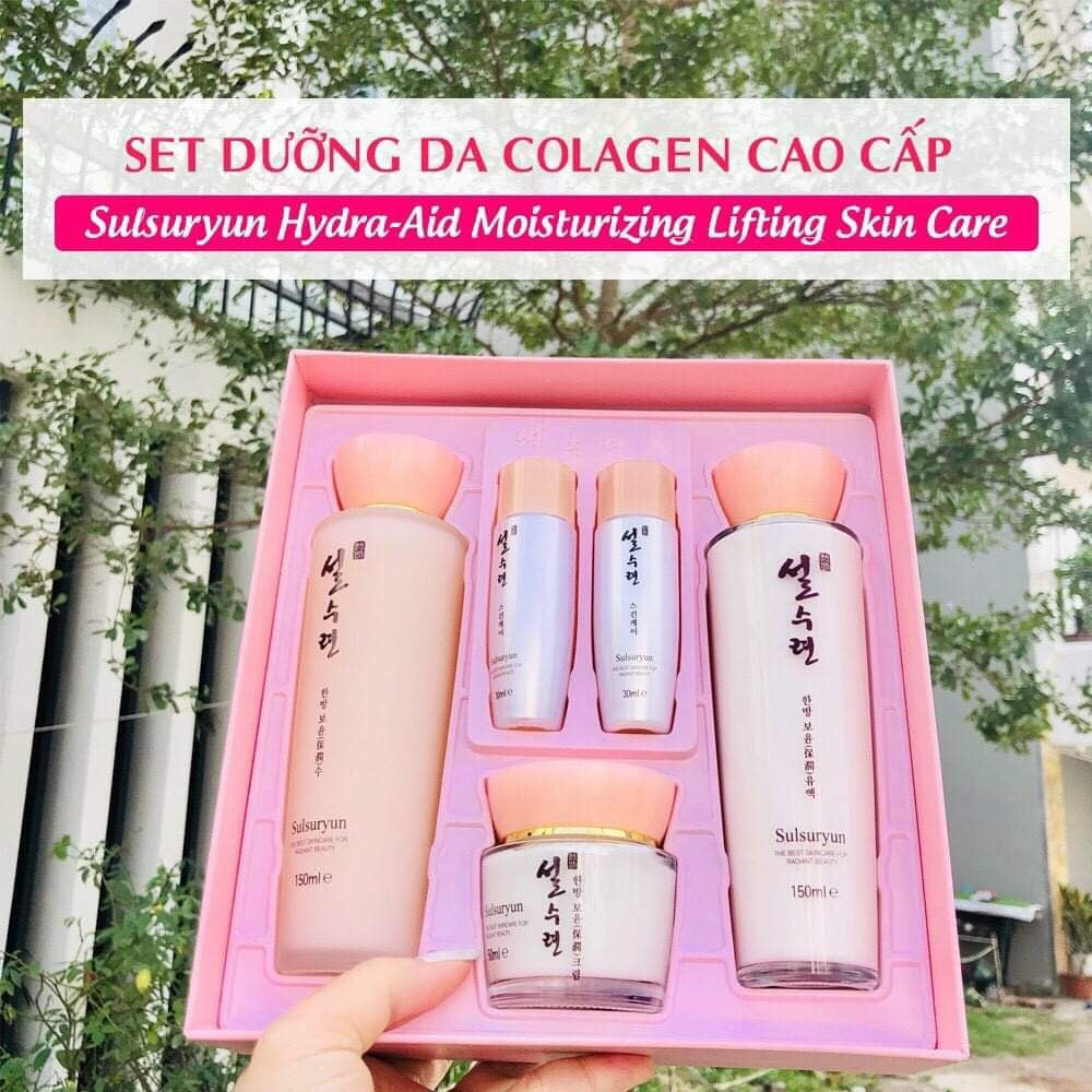 Set dưỡng da colagen cao cấp Sulsuryun Hydra-Aid Moisturizing Lifting Skin ( 2 Set $80 )