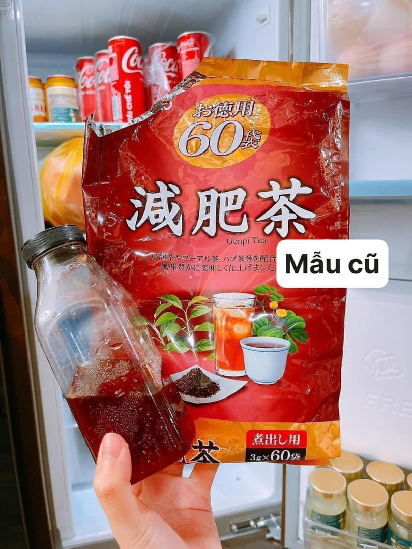 Trà giảm mỡ bụng Genpi Tea Orihiro Nhật Bản 48 gói mẫu mới