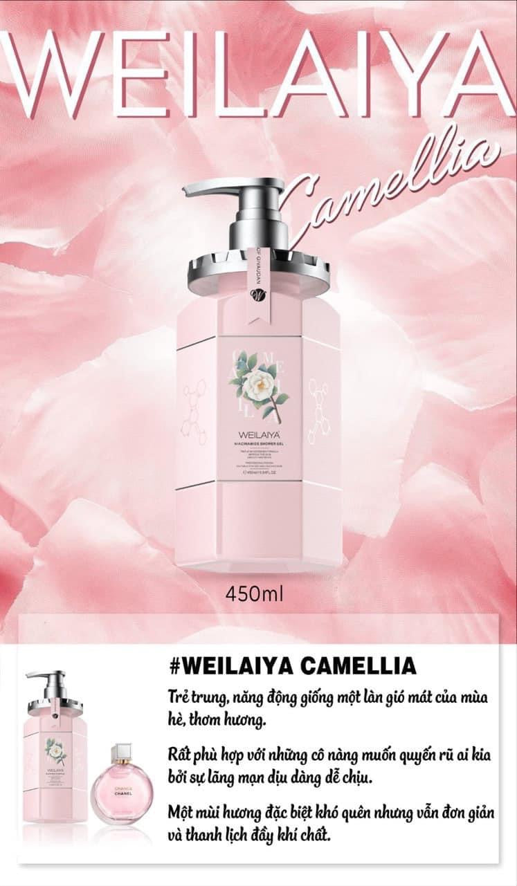 Weilaiya Camellia Shower Gel ( Sữa Tắm Hoa Trà )
