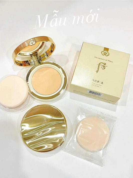 Phấn phủ  Whoo vàng Two Way Pact siêu mịn đẹp tự nhiên  chống nắng SPF30/PA++