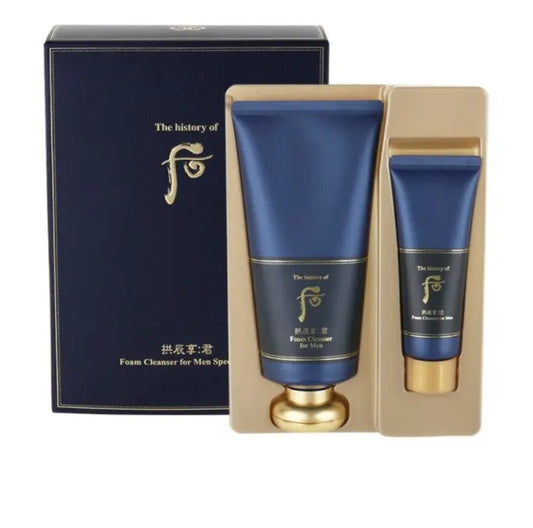 𝐒𝐮̛̃𝐚 𝐫𝐮̛̉𝐚 𝐦𝐚̣̆𝐭 Cho Nam Giới The History Of Whoo Cleansing Foam For Men (Mua Chai Lớn Tặng Chai Nhỏ)