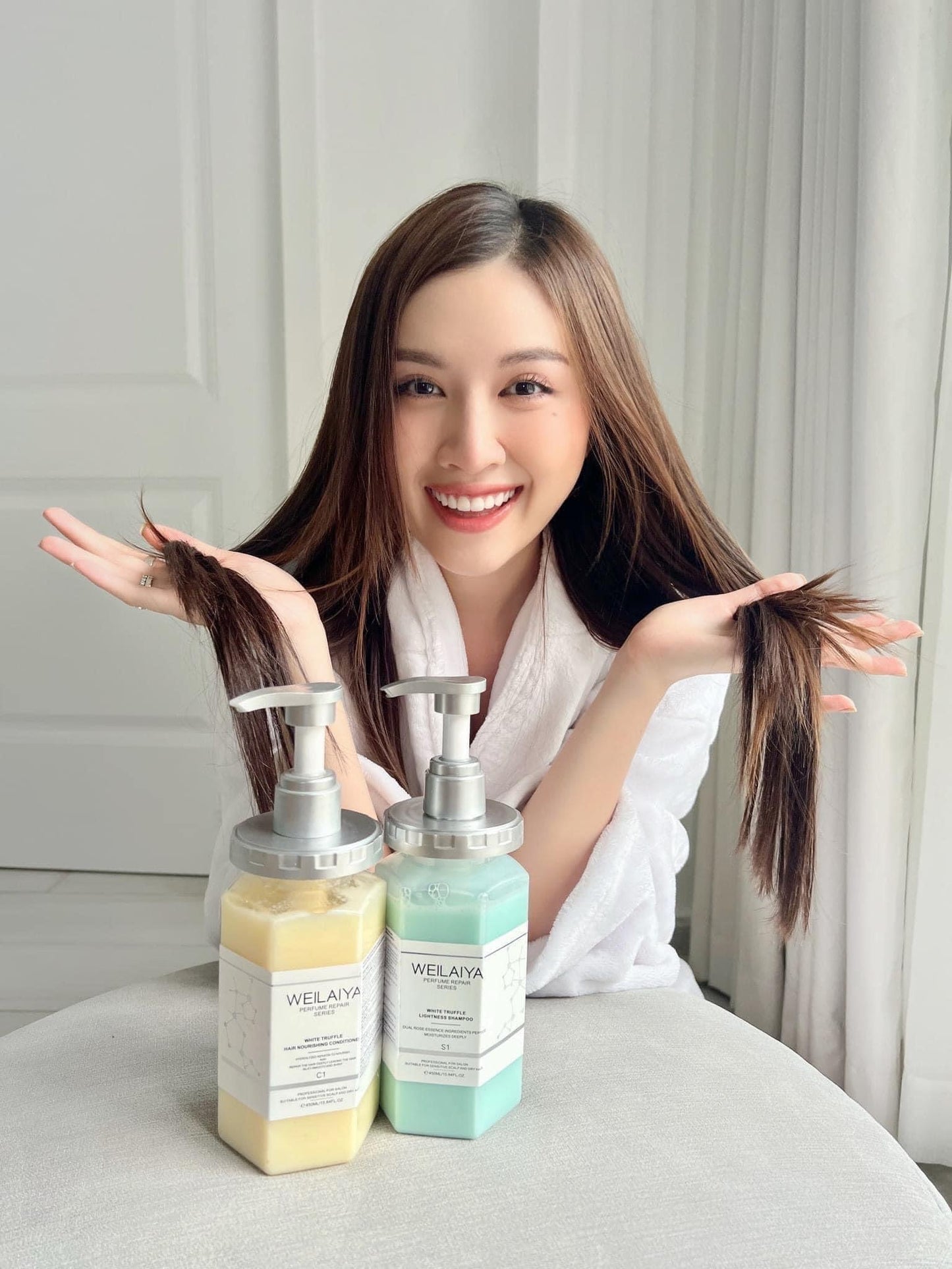 Weilaiya White Truffle Shampoo Conditioner (Gội Xả Nấm Đa Tầng)