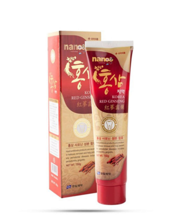 Kem Đánh Răng Nano Red Ginseng Hồng Sâm Hàn Quốc (150gr)
