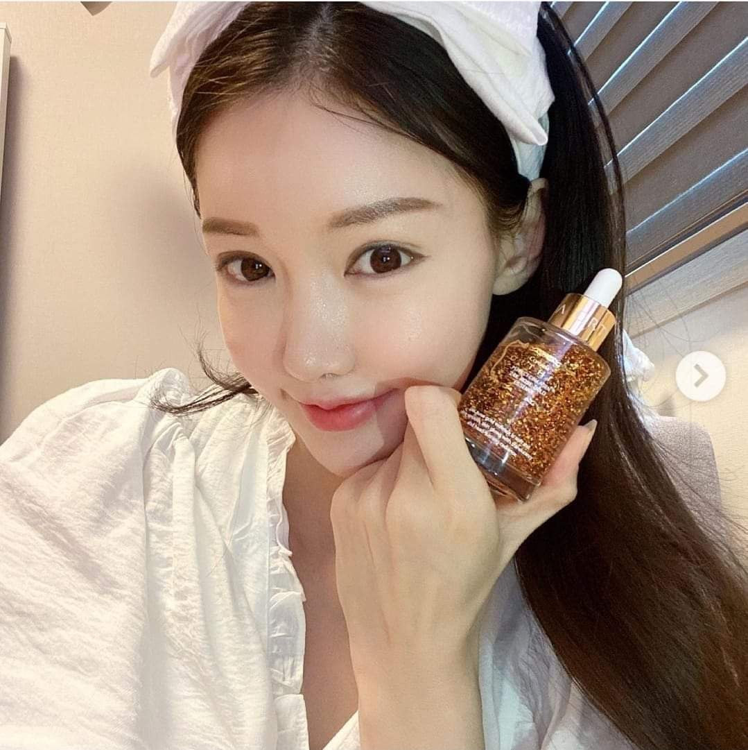 Tinh Chất Hoa Hồng & Vảy Vàng 24k Cấp Ẩm, Săn Chắc và Căng Bóng Da Coreana ORTHIA Perfect Collagen 24K Rose Gold Essence