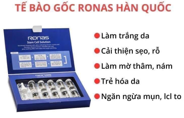 Tế Bào Gốc Ronas Stem Cell Solution, Serum Ronas Hàn Quốc