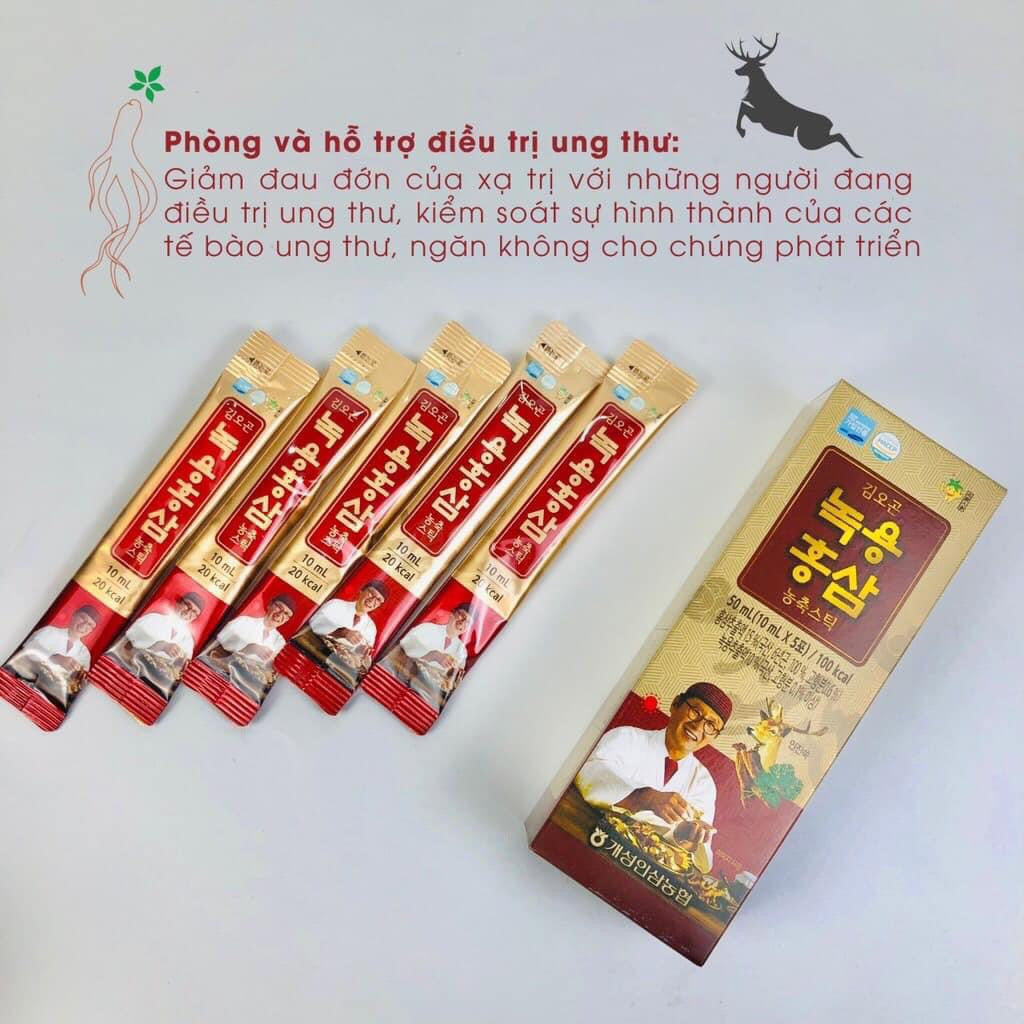 Tinh chất hồng sâm đỏ nhung hươu dược sỹ Kim Oh-Gon 
30 Gói