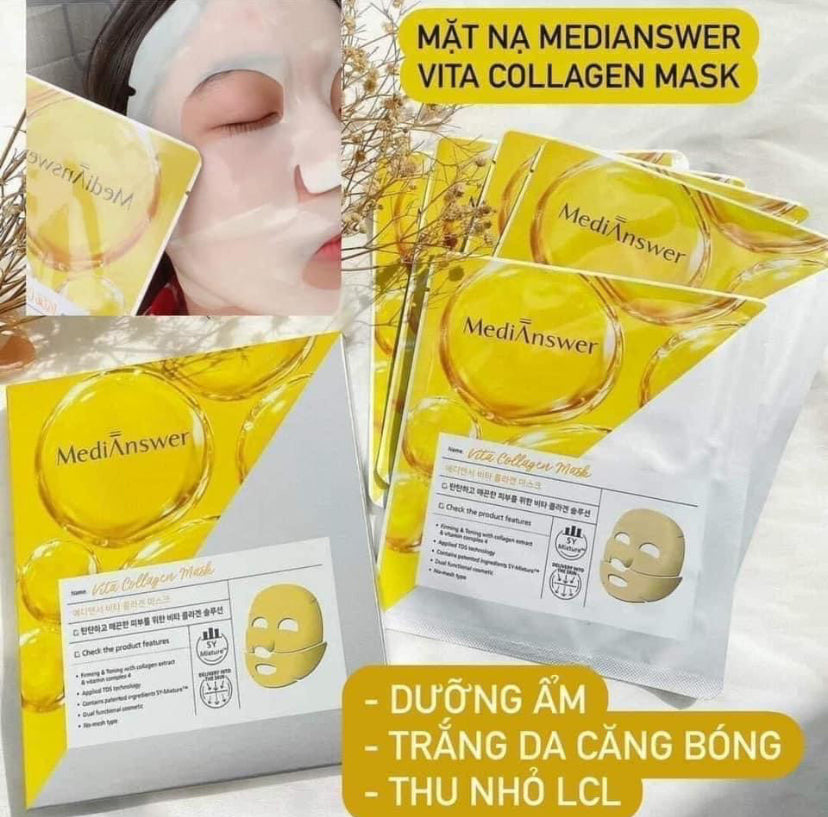 Mặt nạ FILLER COLLAGEN #83% ABOUTME Medianswer Vita Collagen Mask ( 5 miếng )