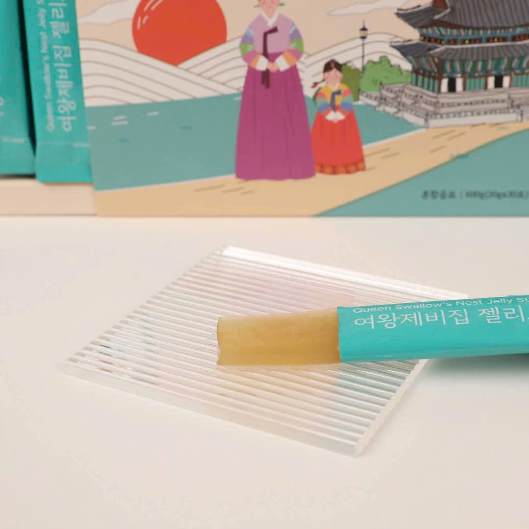 Thạch Yến Linh Chi Collagen
여왕 제비집 젤리 스틱 30 Tép
