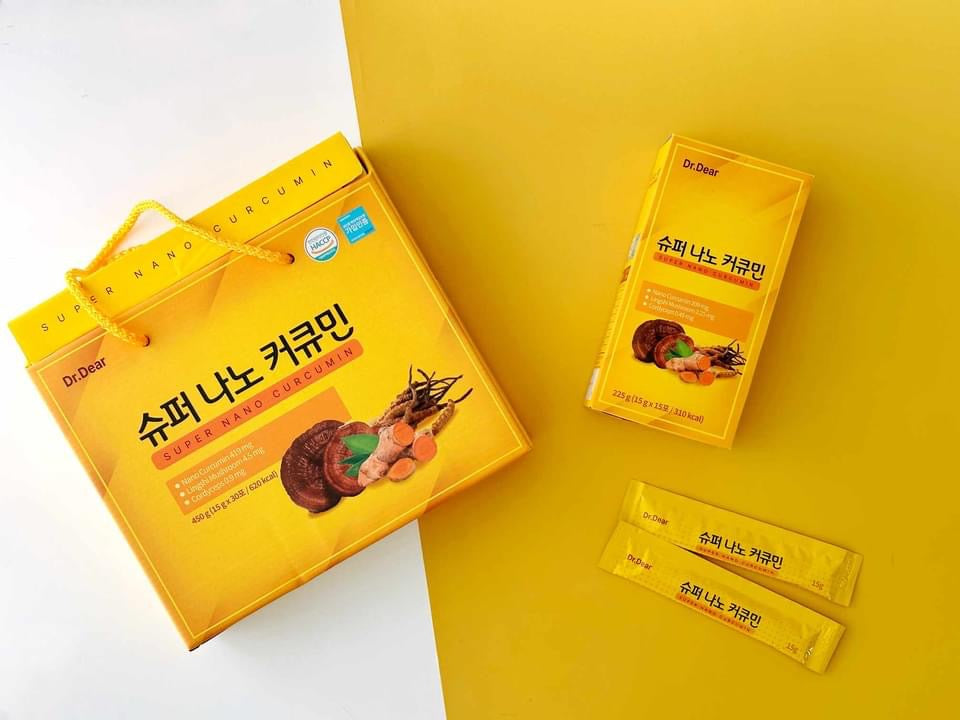 Thạch Nghệ Vị Xoài Super Nano Curcumin HQ 30 gói