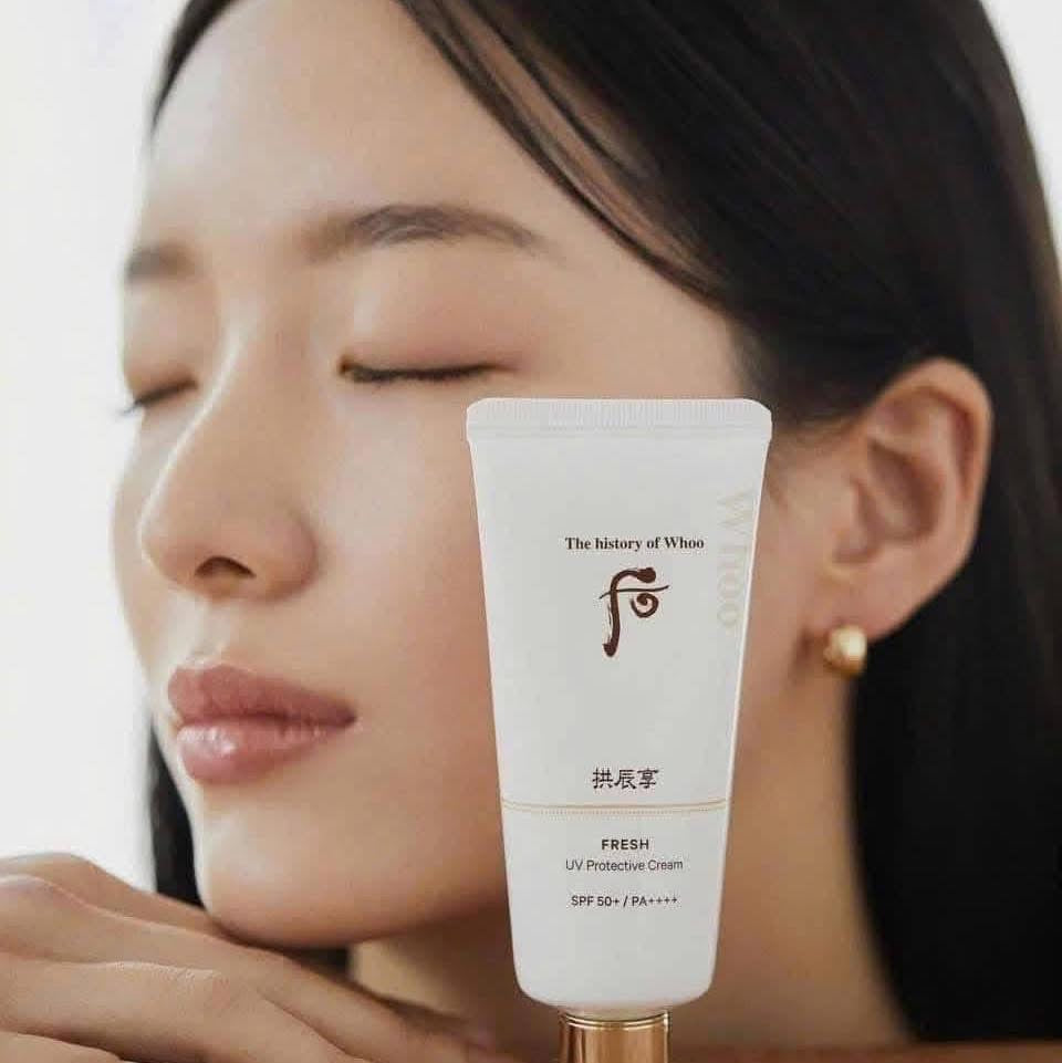Kem chống nắng đông y siêu lành tính Whoo Fresh UV Protective Cream Cao Cấp tuýp 60ml