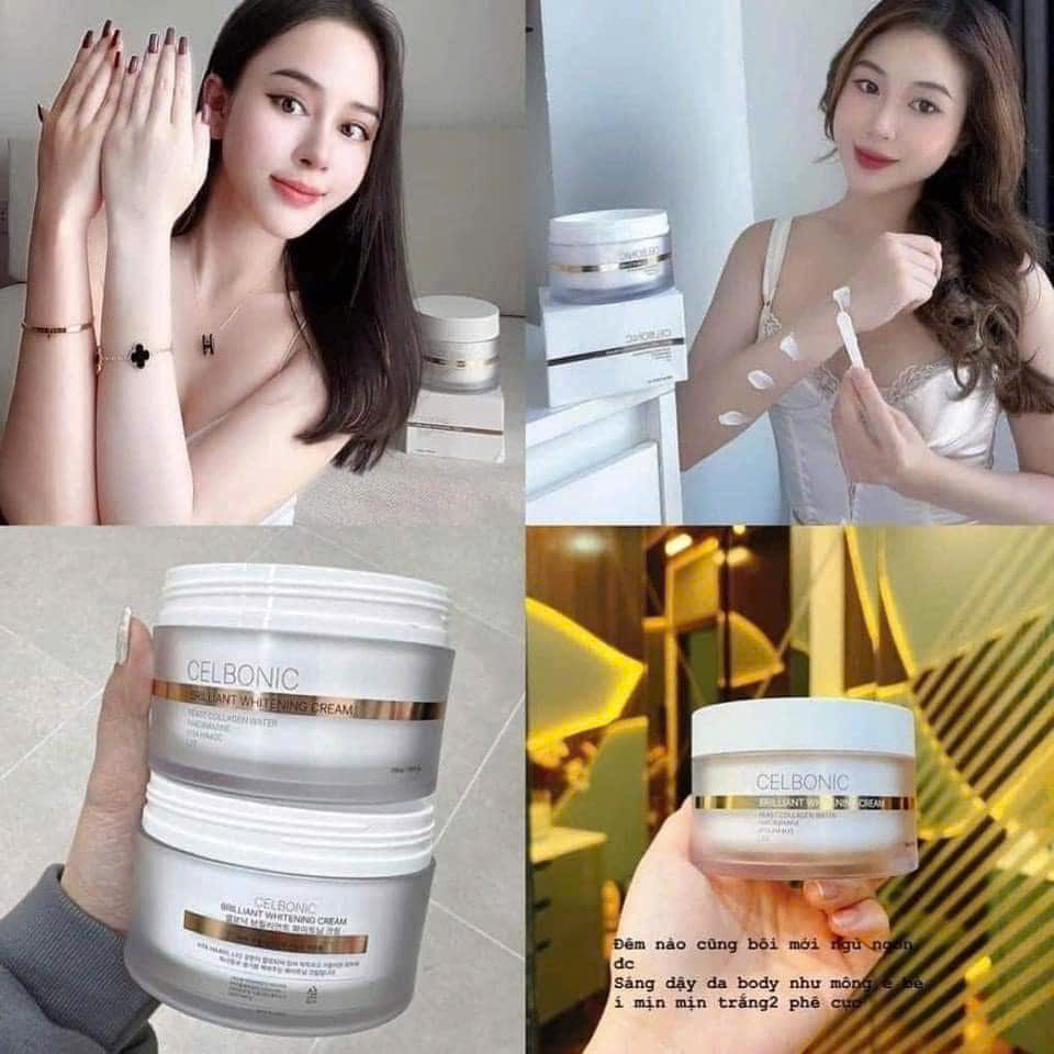 Kem Body Công Nghệ Hạt Nano Truyền Trắng 4IN1 CELBONIC 200g