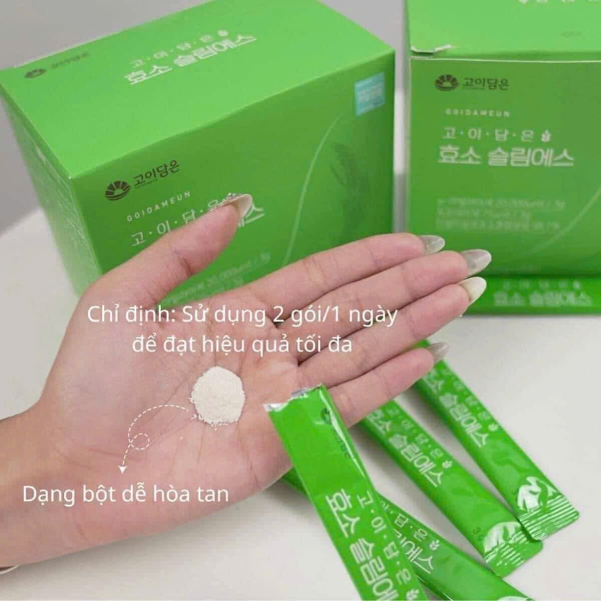 Detox giảm cân an toàn với Enzyme GOIDAMEUN Hàn Quốc 60 Gói