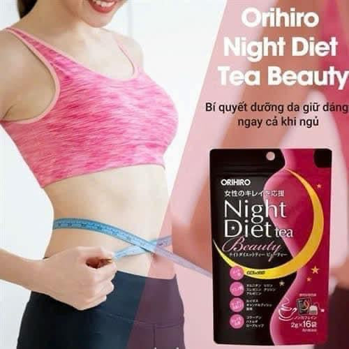 Trà hỗ trợ giảm cân đẹp da ban đêm Nhật Bản Orihiro Night Diet Tea Beauty (16 túi nhỏ)