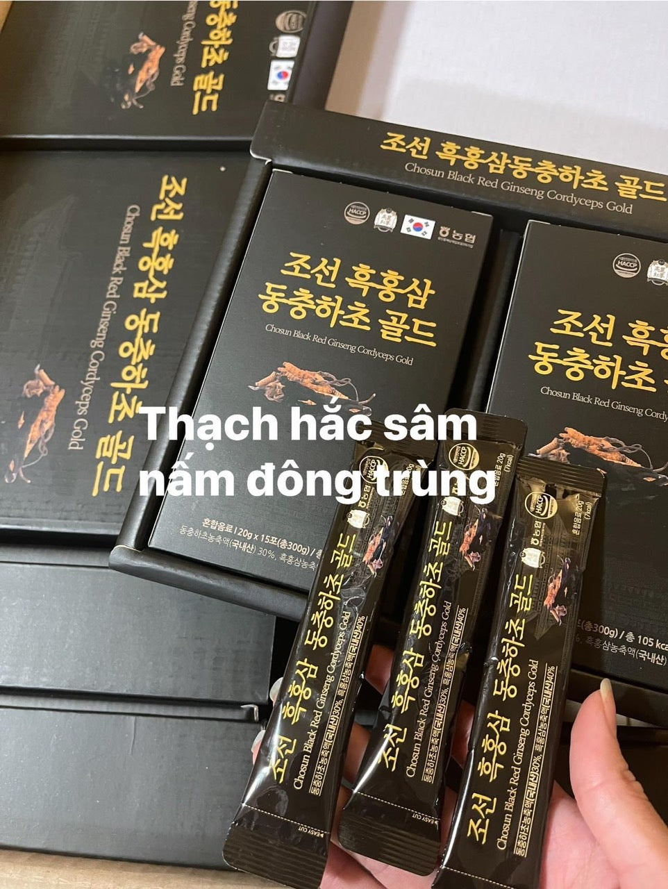 Thach Hắc Sâm Đông Trùng Collagen 30 Goi