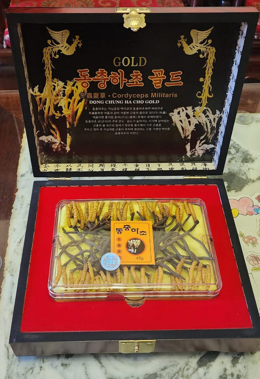 ĐÔNG TRÙNG HẠ THẢO NGUYÊN CON HÀN QUỐC- HỘP GỖ 45g