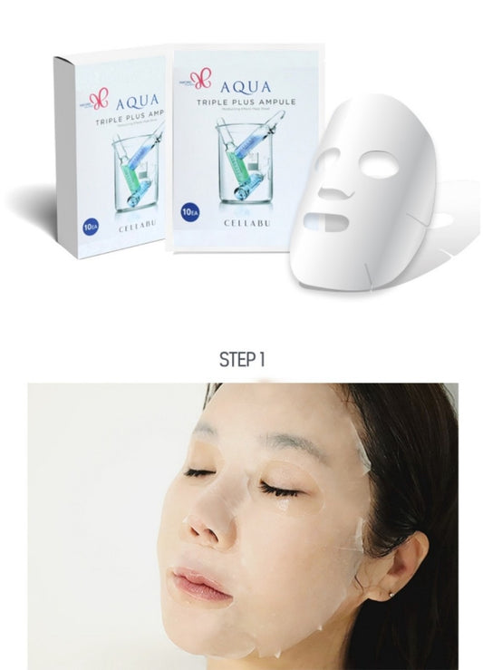 MẶT NẠ AMORE AQUATRIPLE PLUS AMPOULE MASK ( hộp 10 miếng