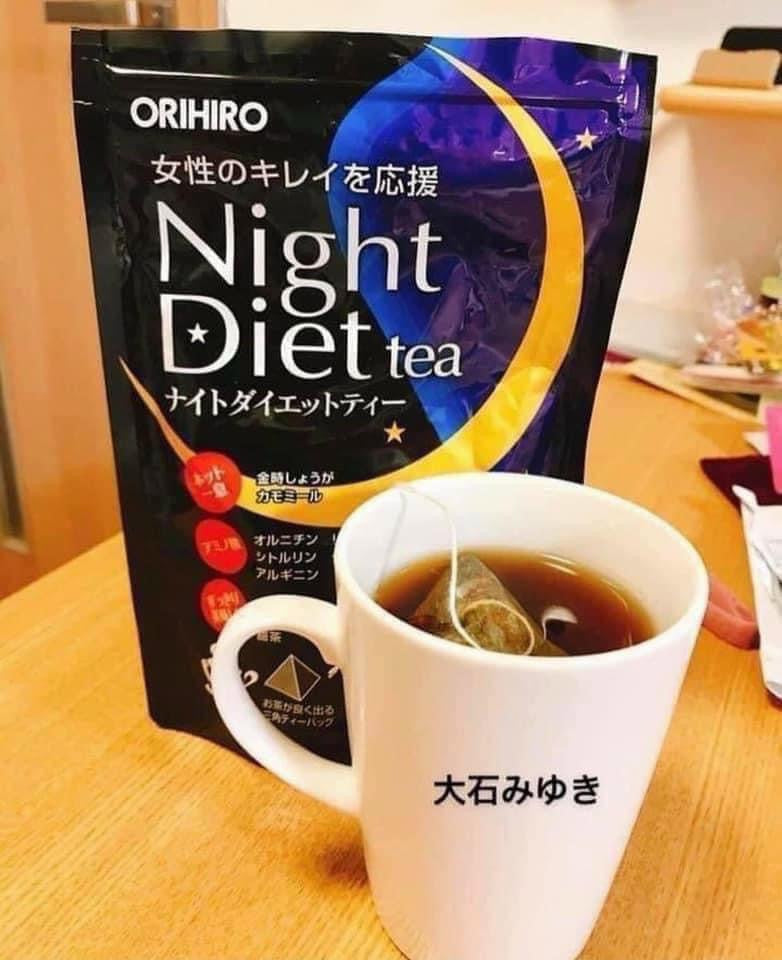 Trà giảm cân NIGHT DIET TEA ORIHIRO - Japan