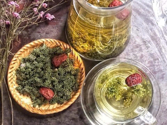 Hoa sâm khô Hàn Quốc - TRÀ HOA SÂM tốt cho sức khỏe. Túi 500g.