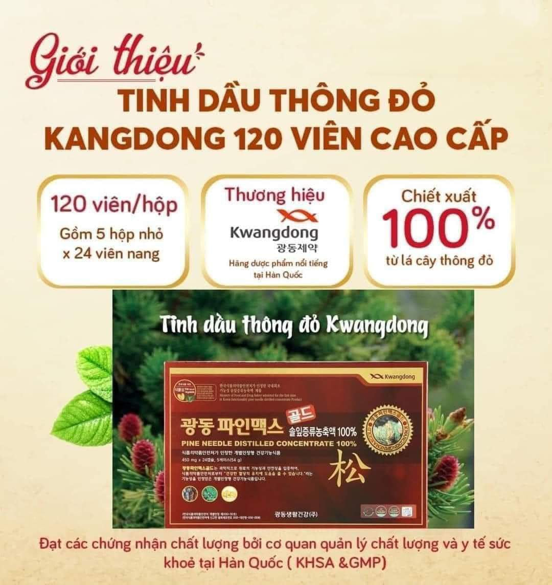 Tinh dầu thông đỏ Kwangdong Hàn Quốc 120v