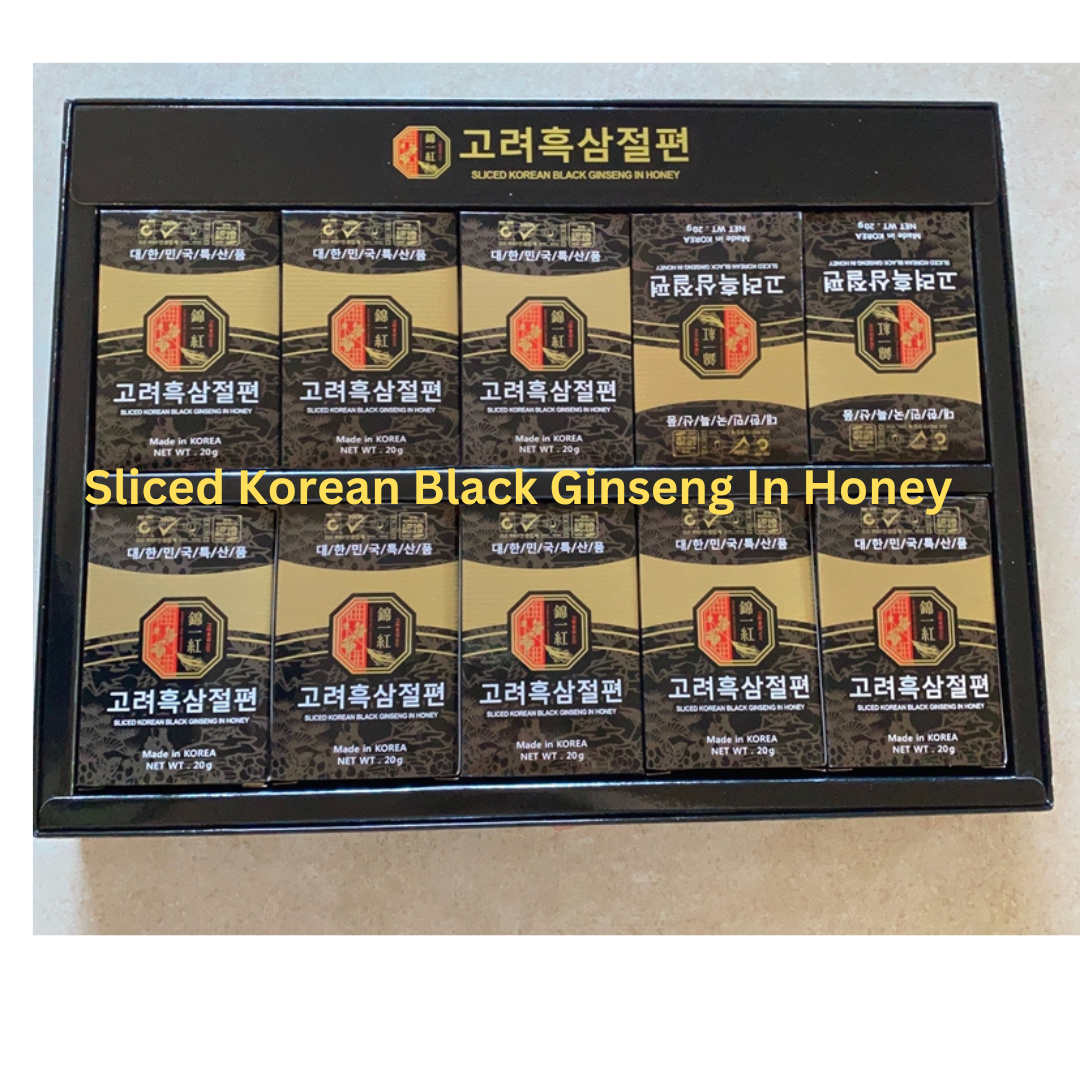Hắc Sâm Thái Lát Tẩm Mật Ong Hộp 20G X 10 Gói Hàn Quốc