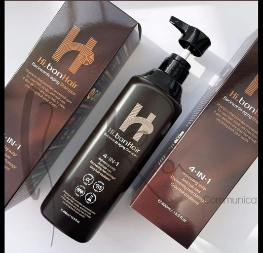 DẦU GỘI PHỦ BẠC HI BON HAIR được sản xuất  tại Hàn Quốc 🇰🇷🇰🇷(chai 400ml, sử dụng rất lâu)