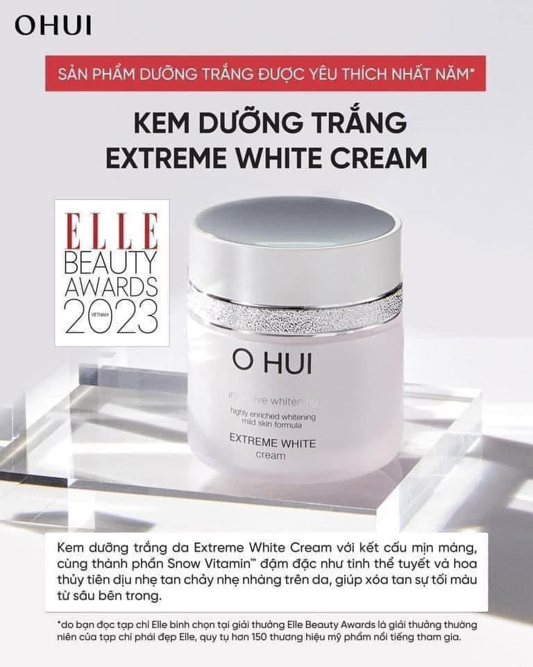Kem trắng da OHUI Extreme White Cream 50ml Hàn Quốc