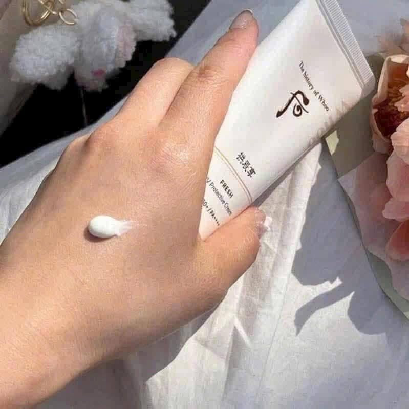 Kem chống nắng đông y siêu lành tính Whoo Fresh UV Protective Cream Cao Cấp tuýp 60ml