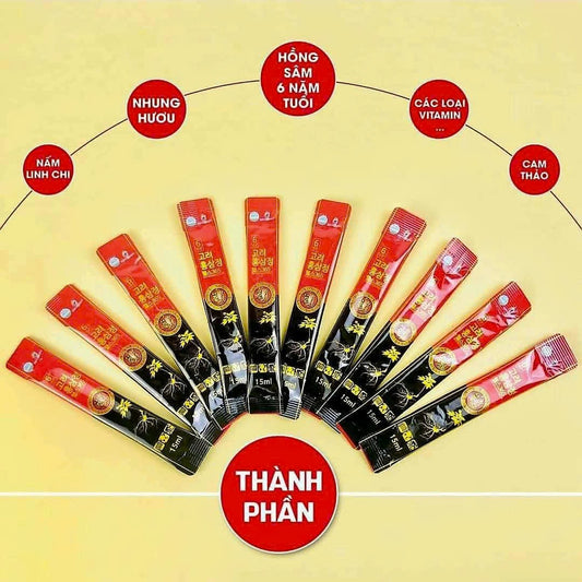 Nước Hồng Sâm Cô Đặc Người Lớn 𝟯𝟲𝟱/ 30 Gói nhỏ