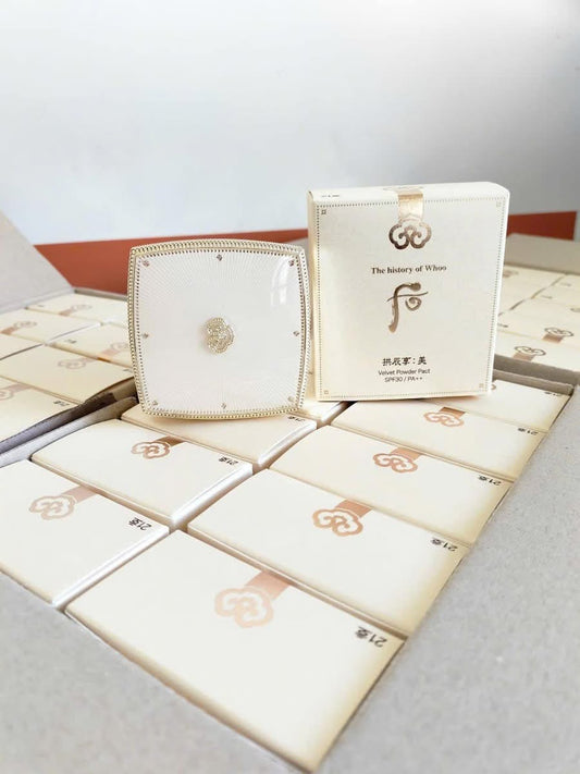 PHẤN PHỦ WHOO TRẮNG Ngọc Trai Velvet Powder Pact SPF30/PA++