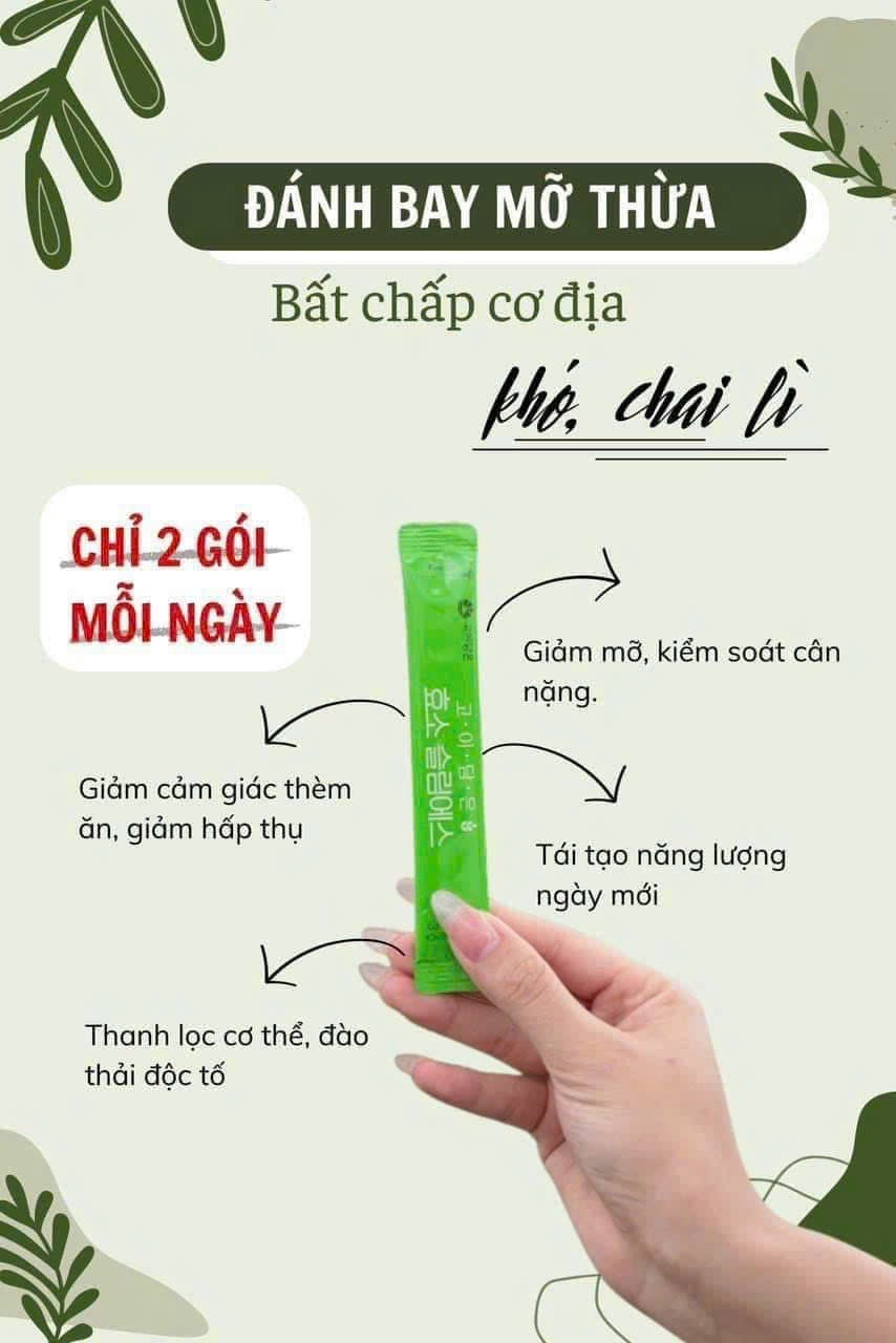 Detox giảm cân an toàn với Enzyme GOIDAMEUN Hàn Quốc 60 Gói