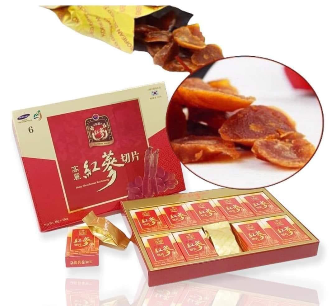 SÂM LÁT TẨM MẬT ONG Thái lát hộp giấy
