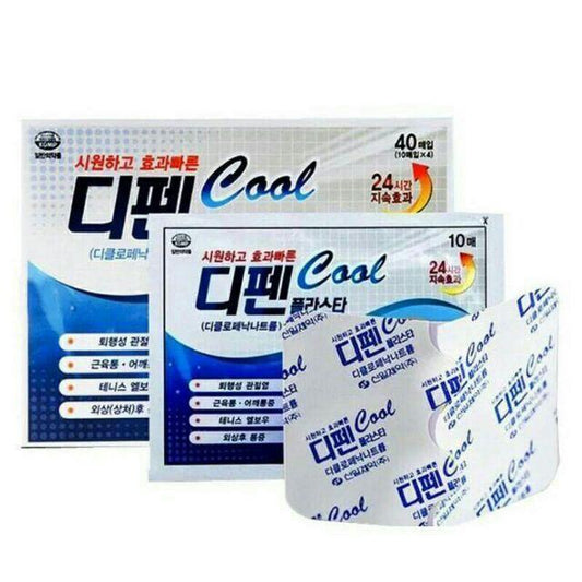 Cao Dán Hàn Quốc Giảm Đau Lạnh  Defen Cool / Hộp 40 miếng