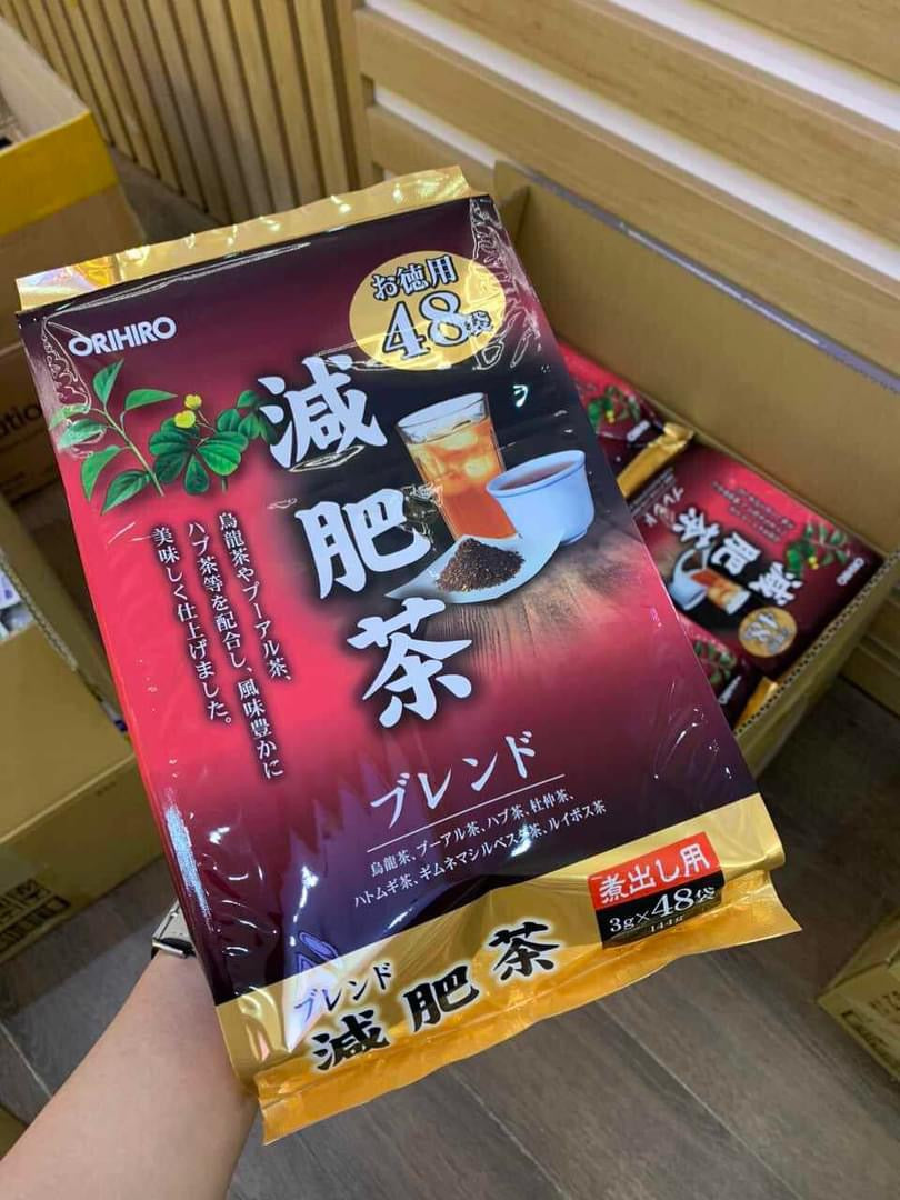 Trà giảm mỡ bụng Genpi Tea Orihiro Nhật Bản 48 gói mẫu mới