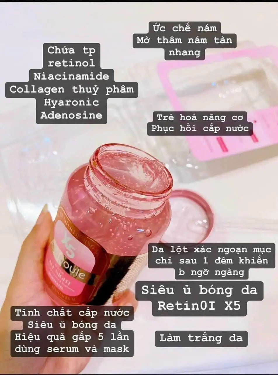 Tinh Chất Ủ Bóng - Skinpastel Ampule X5 Retinol All Night Skinpastel 250ML