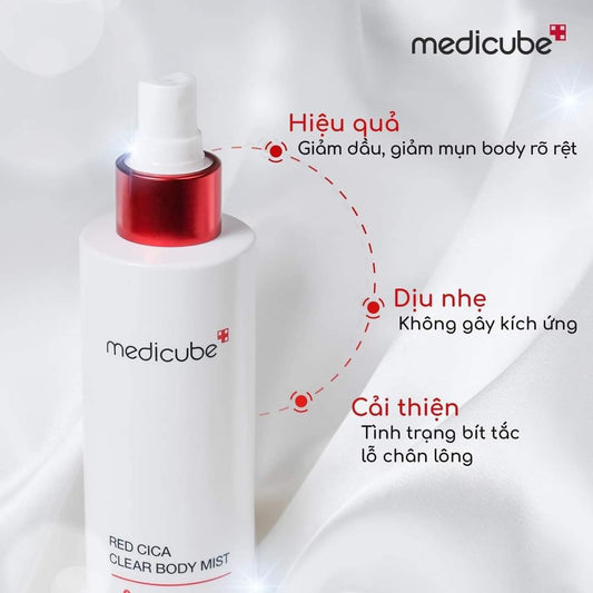Xịt 𝑚𝑢̣𝑛 𝑙𝑢̛𝑛𝑔 𝑀𝑒𝑑𝑖𝑐𝑢𝑏𝑒 𝑅𝑒𝑑 𝐶𝑙𝑒𝑎𝑟 𝐶𝑖𝑐𝑎 𝐵𝑜𝑑𝑦 𝑀𝑖𝑠𝑡 (200𝑚𝑙)