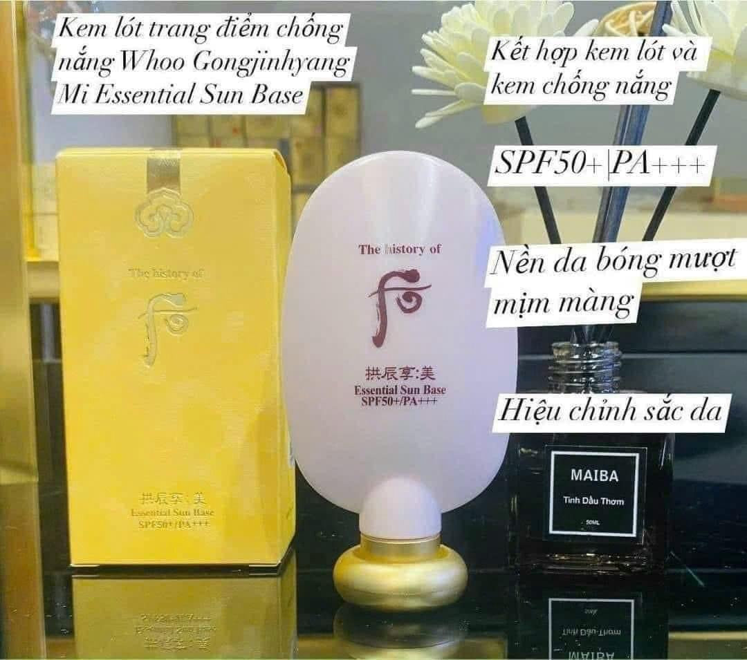 Kem Lót TRANG ĐIỂM CHỐNG NẮNG The History Of Whoo Essential Sun Base SPF50+/PA+++