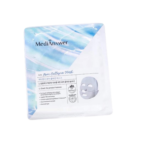 𝐌ặ𝐭 𝐍ạ 𝐌𝐞𝐝𝐢 𝐀𝐧𝐬𝐰𝐞𝐫 𝐂𝐨𝐥𝐥𝐚𝐠𝐞𝐧 𝐌𝐚𝐬𝐤 - Màu Xanh ( HỘP 5 MIẾNG)