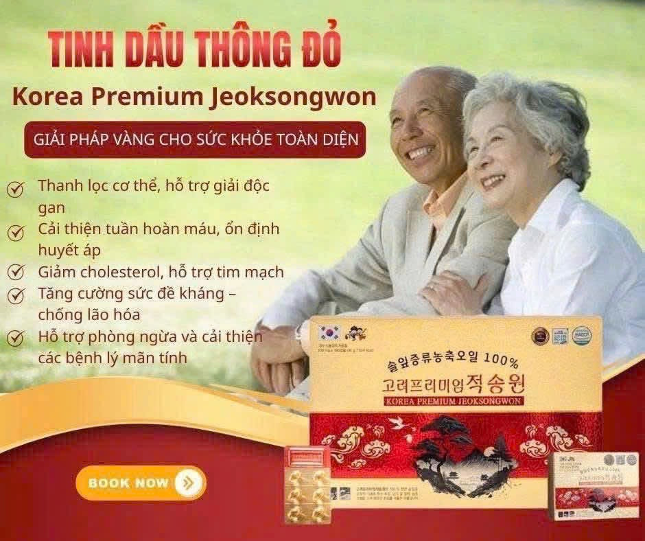 Tinh Dầu Thông Đỏ Chính Phủ Red Pine Jeoksongwon 180 Viên