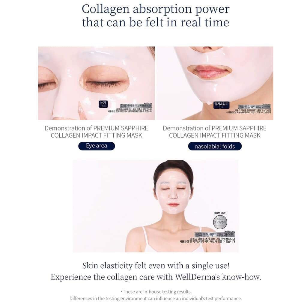 Mặt Nạ Thạch Collagen Trắng Da WellDerma Sapphire Collagen Hàn Quốc