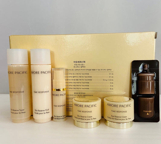 Set Amore Pacific Time Response 6 items Travel Size (Kem Dưỡng Chống Lão Hóa Tế Bào Gốc Amore Pacific)